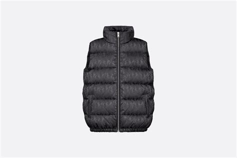 dior oblique down jacket navy|dior oblique sleeveless down jacket.